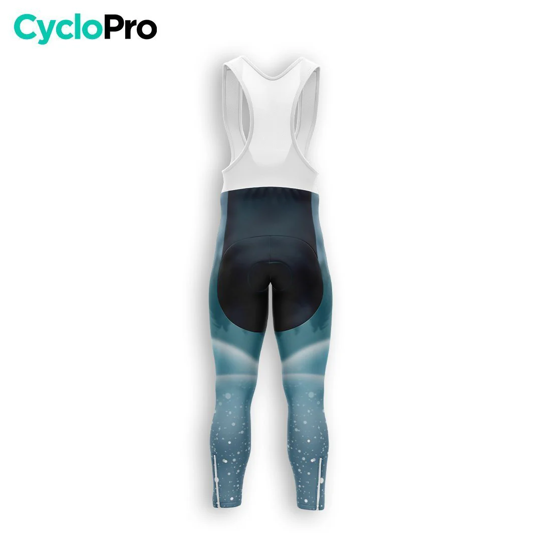 COLLANT CYCLISTE AUTOMNE HOMME BLEU - SNOW+ – Image 4